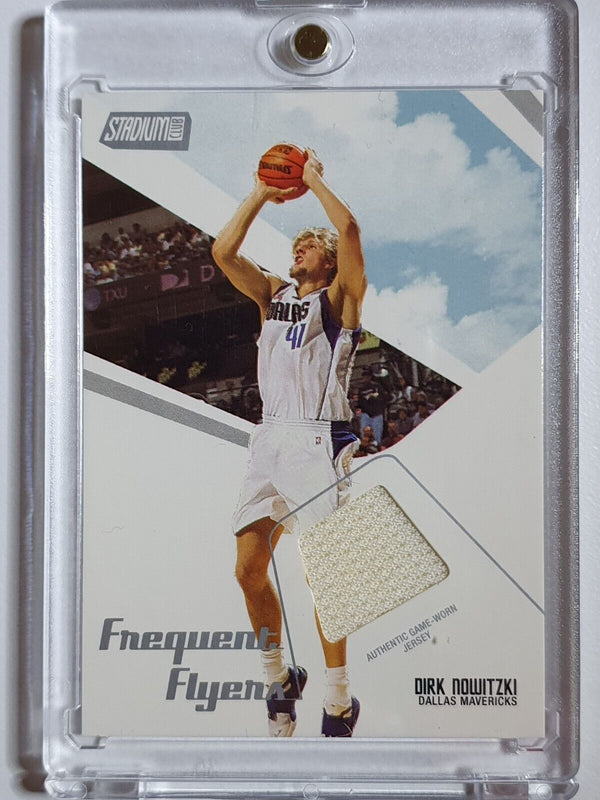 2002 Topps Stadium Club Dirk Nowitzki #PATCH /700 Game Worn Jersey - Rare