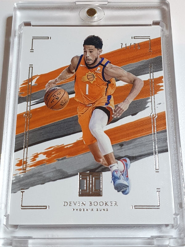 2020 Panini Impeccable Devin Booker #1 SILVER /75 Edition FOTL - Rare