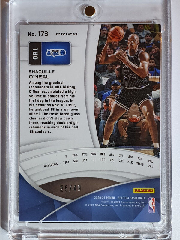 2020 Spectra Shaquille O'Neal #173 INTERSTELLAR /49 Prizm - Ready to Grade