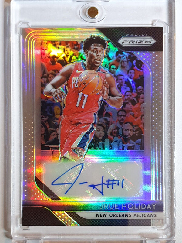 2018 Panini Prizm Jrue Holiday #AUTO SILVER Signatures - Ready to Grade