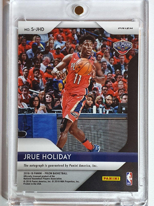 2018 Panini Prizm Jrue Holiday #AUTO SILVER Signatures - Ready to Grade