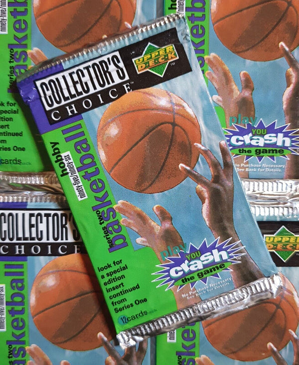 1995 UD Collectors Choice Basketball Series 2 Hobby Pack - Factory Sealed Packs