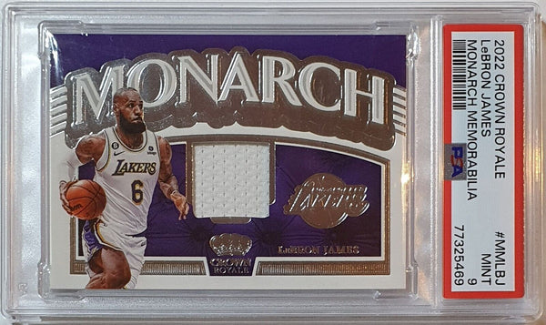 2022 Crown Royale Lebron James #PATCH Game Worn Jersey - PSA 9 (POP 3)