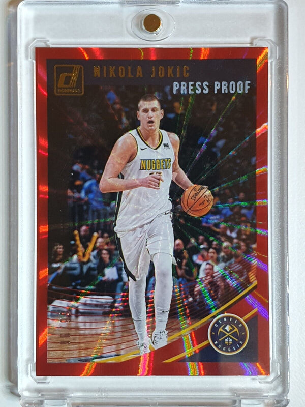 2018 Panini Donruss Nikola Jokic #100 PRESS PROOF RED LAZER /99 Prizm - Rare