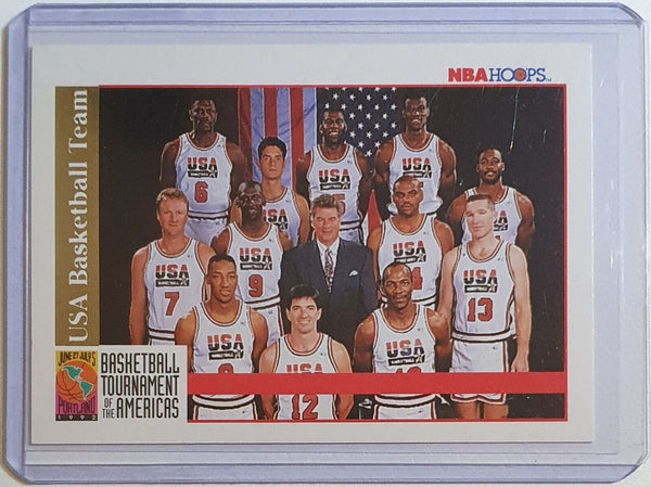 1992 NBA Hoops Dream Team USA Team Card - Ready to Grade