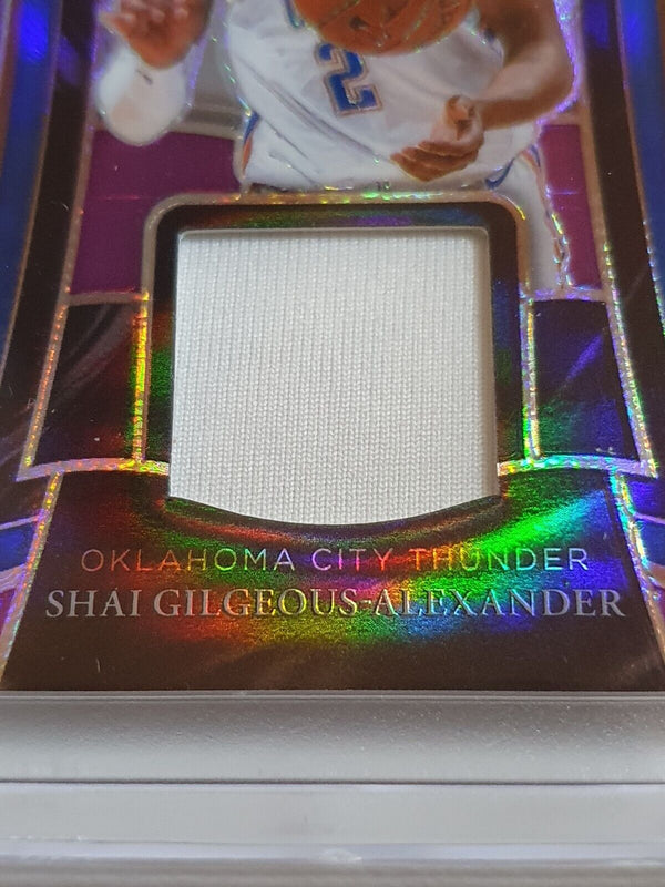 2020 Panini Select Shai Gilgeous-Alexander #PATCH PURPLE /99 Game Worn Jersey