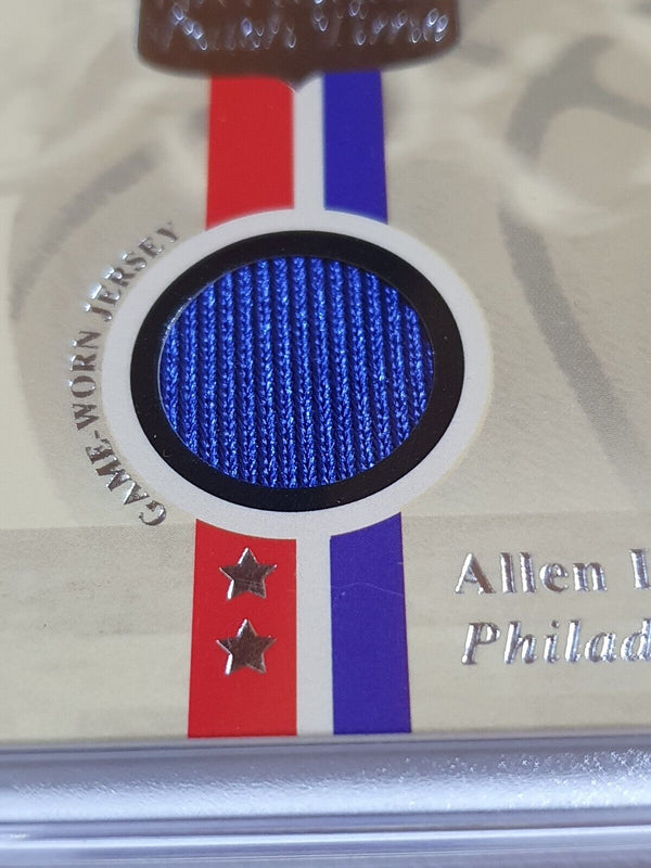 2001 Fleer Platinum Allen Iverson #PATCH Game Worn Jersey - Rare