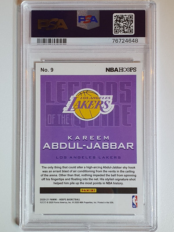 2020 NBA Hoops Kareem Abdul Jabbar ARTIST PROOF /25 Legends - PSA 9 (POP 2)