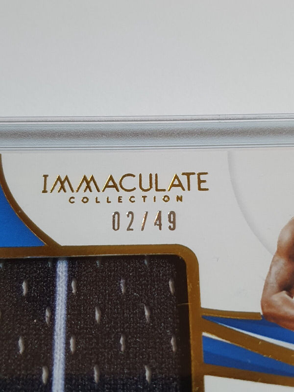 2018 Immaculate Shaquille O'Neal #PATCH /49 Striped Game Worn Jumbo Jersey