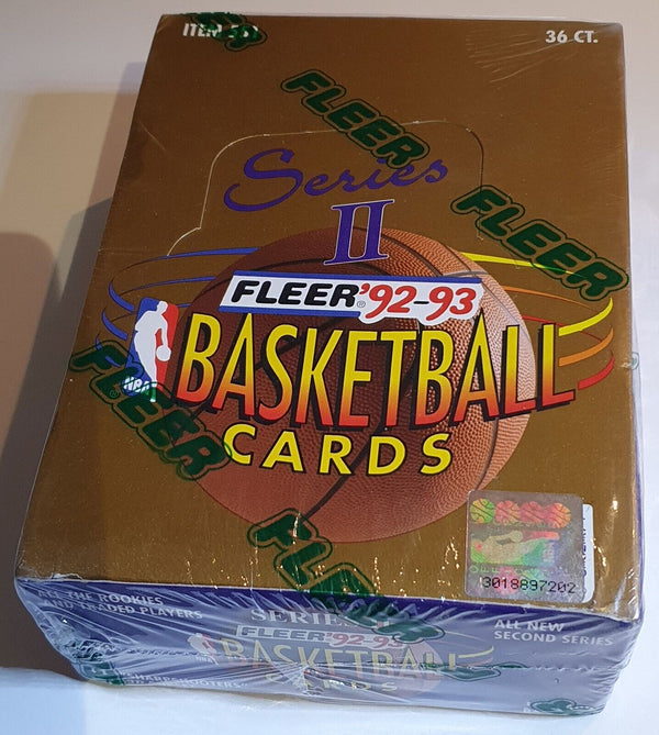 1992-93 Fleer Basketball Cards Series 2 Box - Factory Sealed