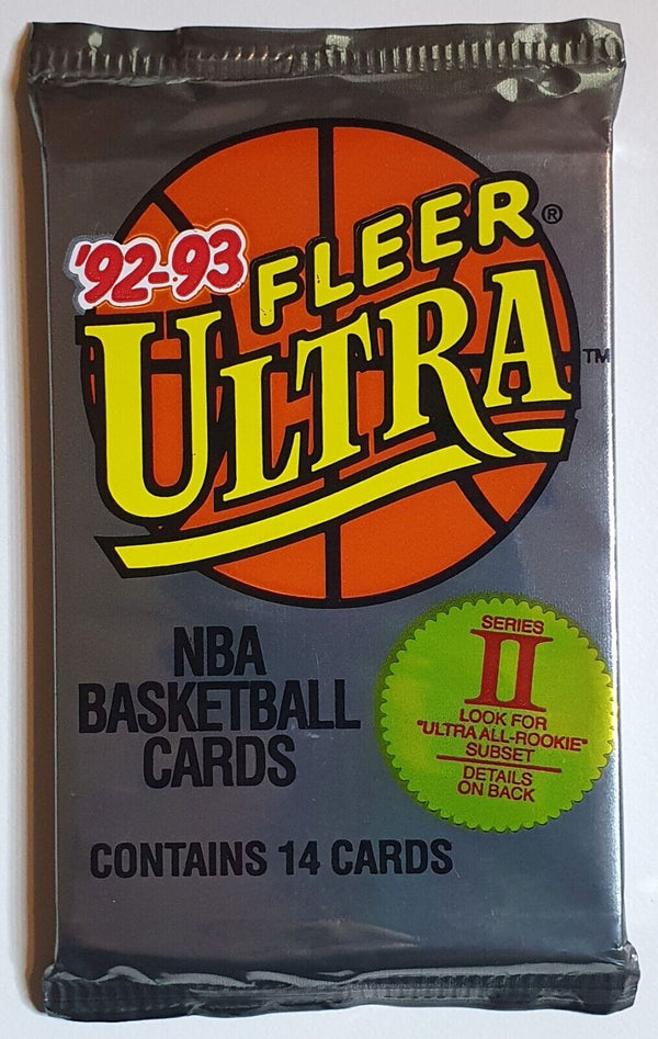 1992-93 Fleer Ultra Basketball Series 2 Sealed Pack - Factory Sealed Packs