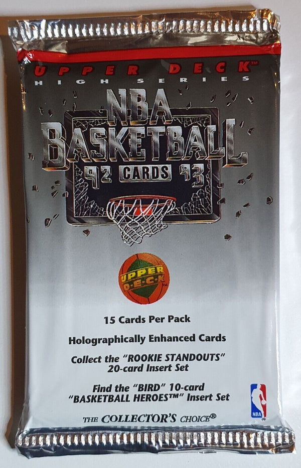 1992-93 Upper Deck NBA Basketball High Series Pack - Factory Sealed Packs