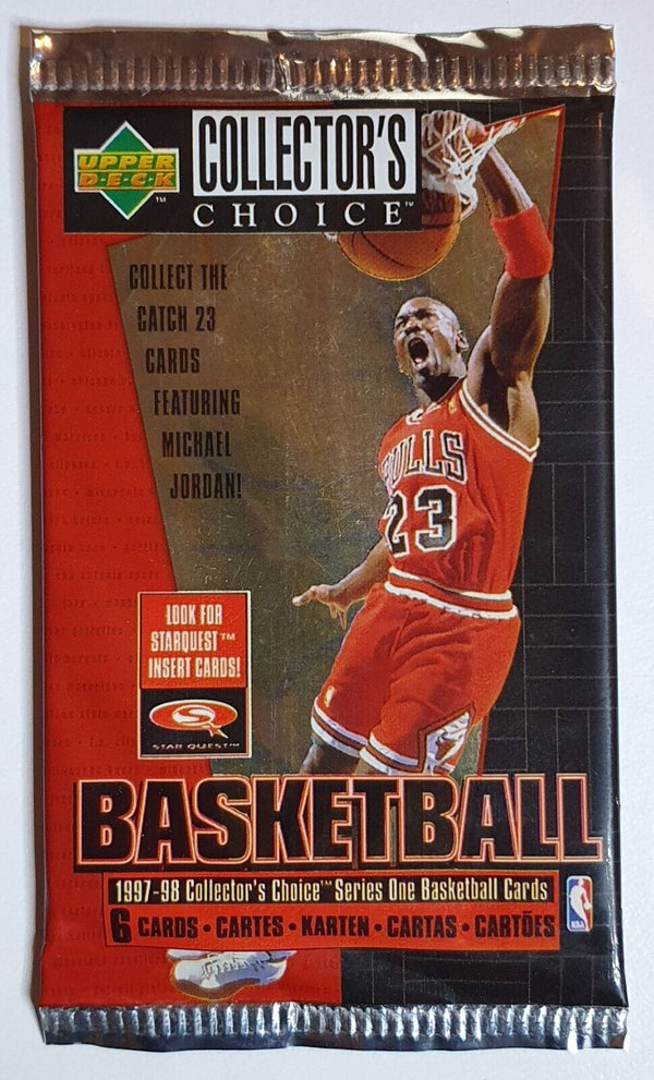 1997-98 UD Collector's Choice Basketball Series 1 Pack - Factory Sealed Packs