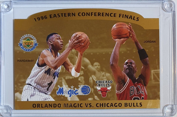 1996 Upper Deck Chicago Bulls Orlando Magic /5000 Jumbo Die-Cut - Michael Jordan