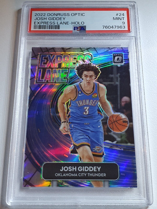 2022 Donruss Optic Josh Giddey #24 HOLO Express Lane - PSA 9 (POP 1)