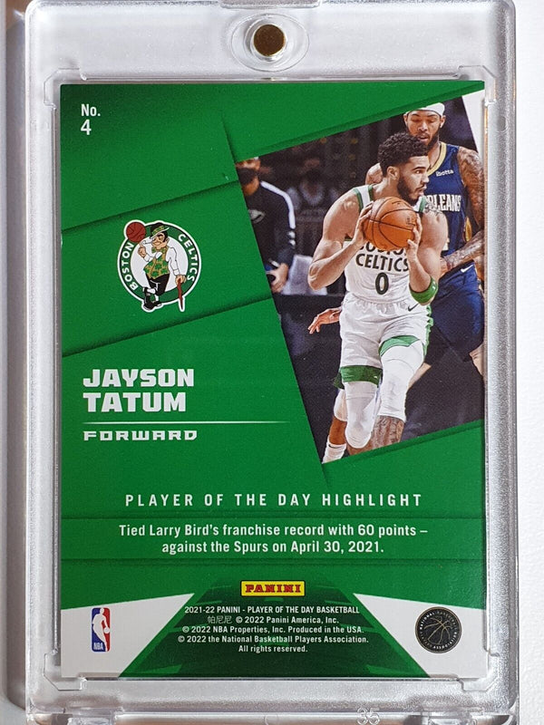 2021 Panini Jayson Tatum #4 MOON LAVA /199 Player Of The Day - Rare