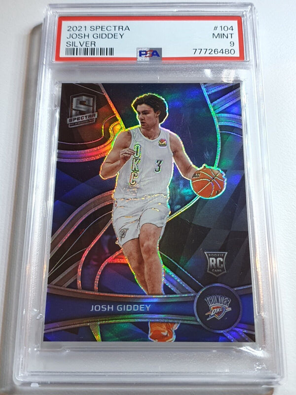 2021 Panini Spectra Josh Giddey Rookie #104 SILVER Holo RC - PSA 9 (POP 1)