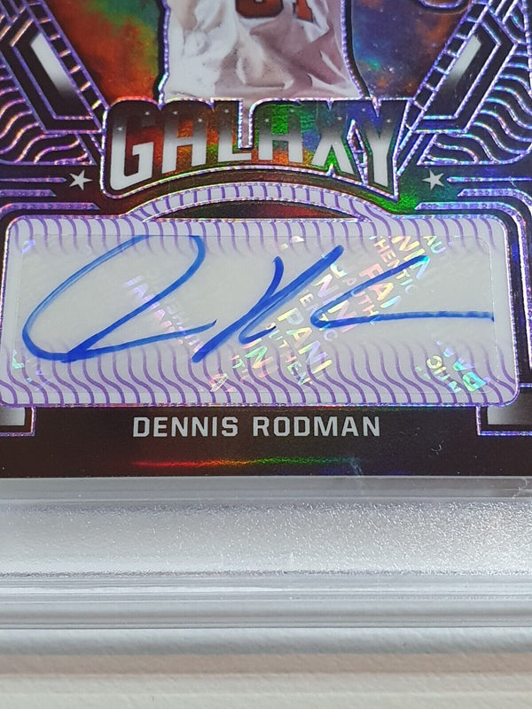 2021 Obsidian Dennis Rodman AUTO PURPLE /50 Galaxy Autograph - PSA 9 (POP 4)