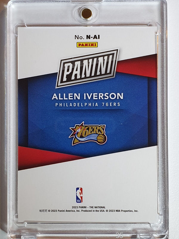 2023 Panini National Allen Iverson #N-AI ORANGE /50 Holo - Ready to Grade