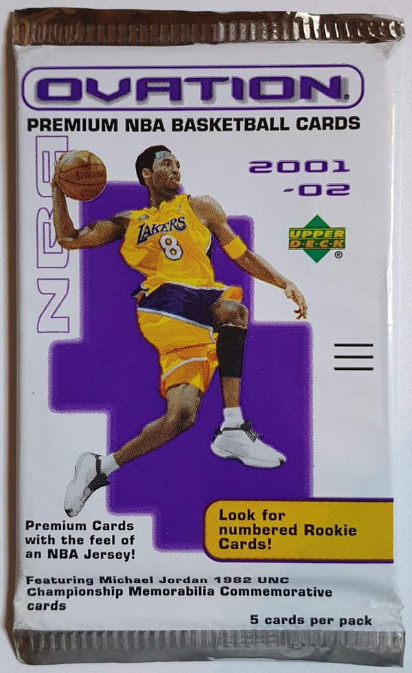 2001-02 Upper Deck Ovation NBA Basketball Sealed Pack - Factory Sealed Packs