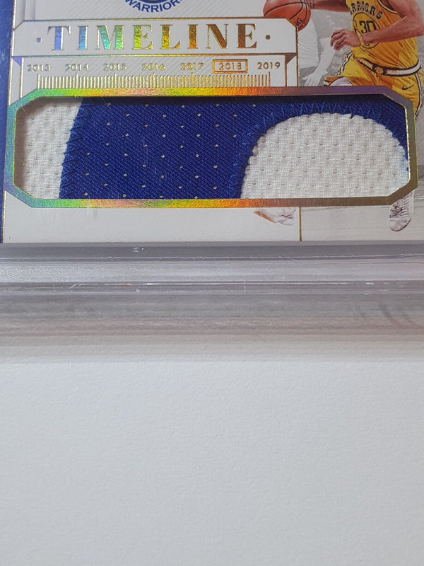 2018 National Treasures Stephen Curry PRIME PATCH /10 Jersey - BGS 9 (POP 1)