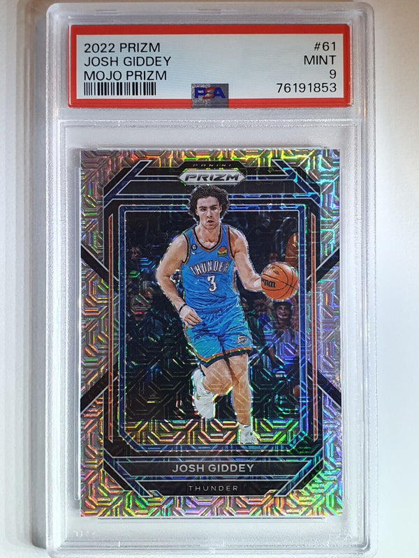 2022 Panini Prizm Josh Giddey #61 MOJO /25 Prizm - PSA 9 (POP 1)