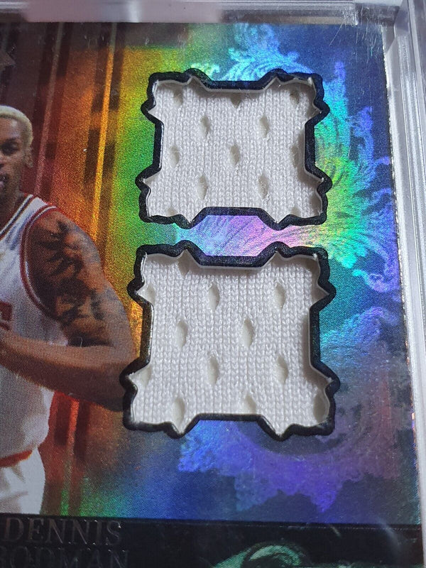 2006 Topps Echelon Dennis Rodman #PATCH AUTO /199 Game Worn Dual Jersey - Rare