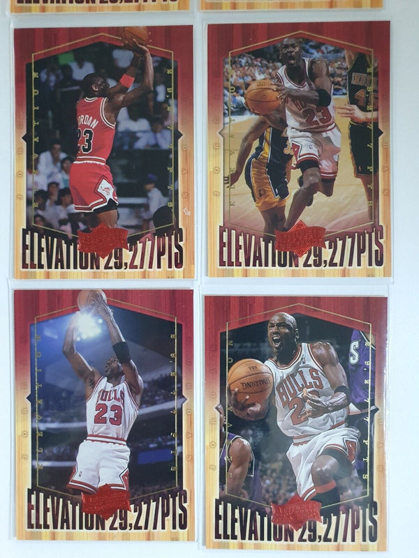 Lot of 6 x 1999 Upper Deck Michael Jordan Elevation 29,277 Pts - Mint