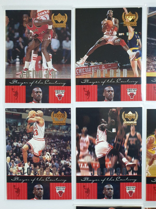 1998 UD Legends Michael Jordan Player of the Century COMPLETE SET of 10 - Mint