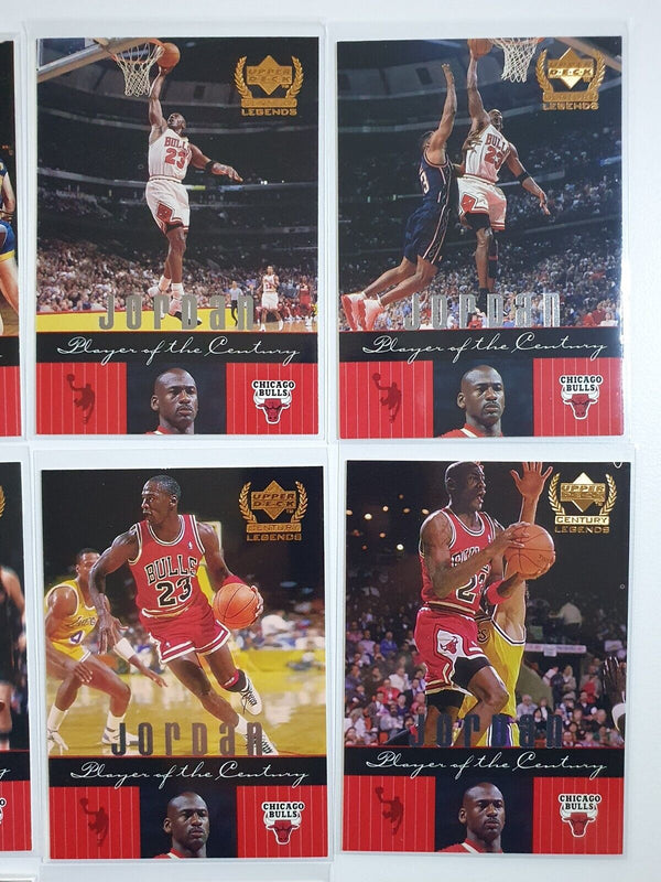 1998 UD Legends Michael Jordan Player of the Century COMPLETE SET of 10 - Mint