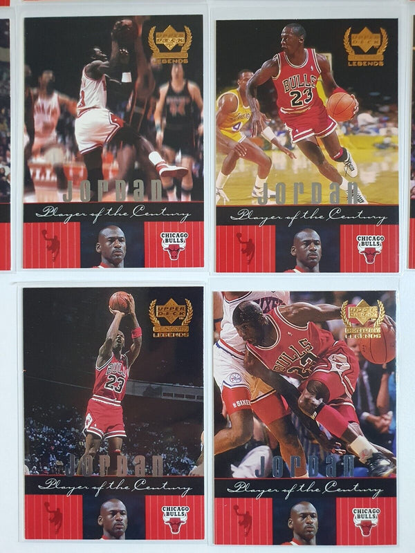 1998 UD Legends Michael Jordan Player of the Century COMPLETE SET of 10 - Mint