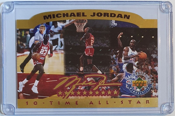 1996 Upper Deck Michael Jordan /5000 Die-Cut 10-Time All Star - Rare