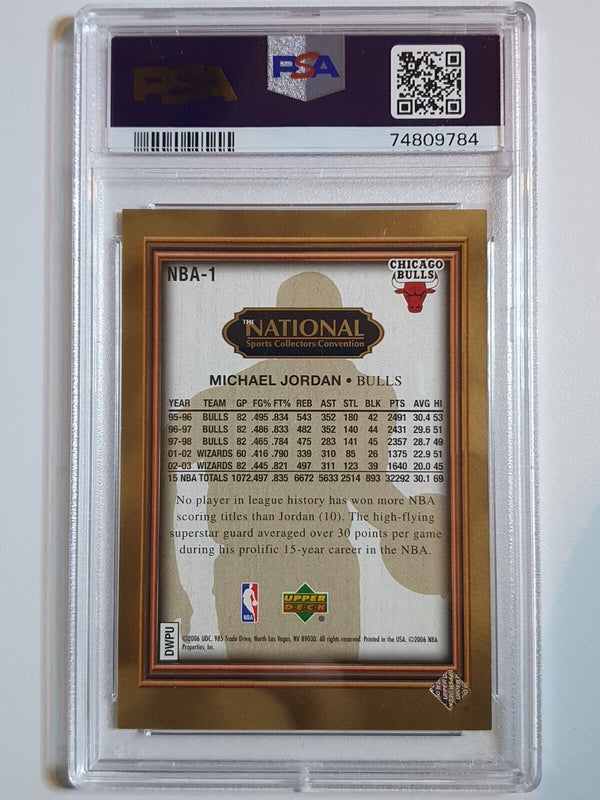 2006 Upper Deck Michael Jordan /500 The National - PSA 9 (POP 2)