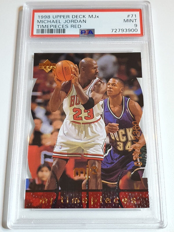 1998 Upper Deck MJx Michael Jordan #71 RED /2300 Die-Cut - PSA 9 (POP 7)