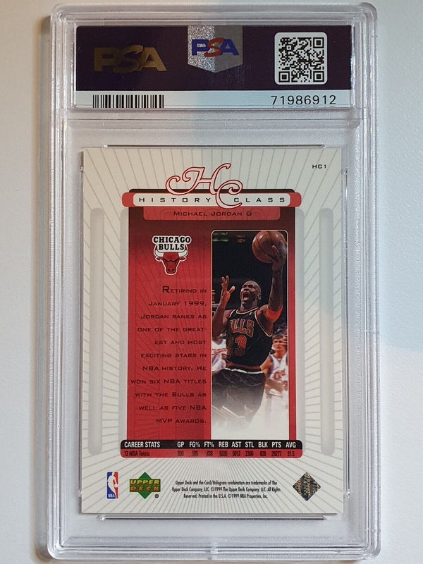 1999 Upper Deck Michael Jordan #HC1 HOLO History Class - PSA 9 (LOW POP)