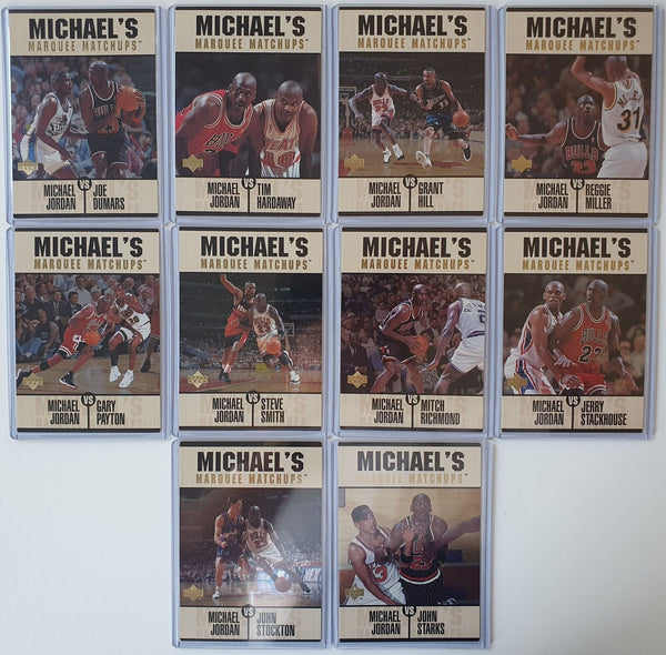 1997 Upper Deck Michael Jordan Marquee Matchups (SET of 10) - Good Condition