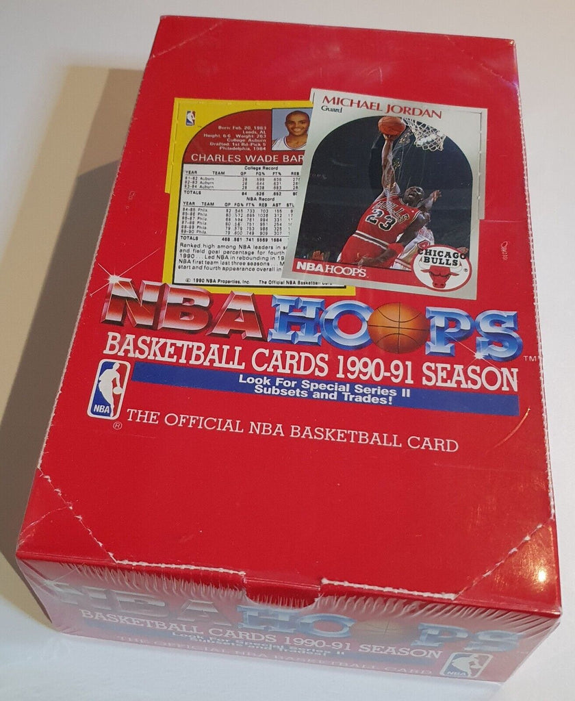 1990-91 NBA top Hoops Basketball Cards Series 2 Factory Sealed Box Michael Jordan ?