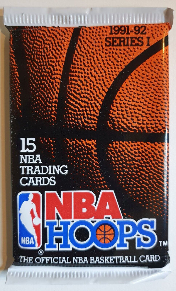 1991-92 NBA Hoops Series 1 Sealed Pack - Factory Sealed Packs