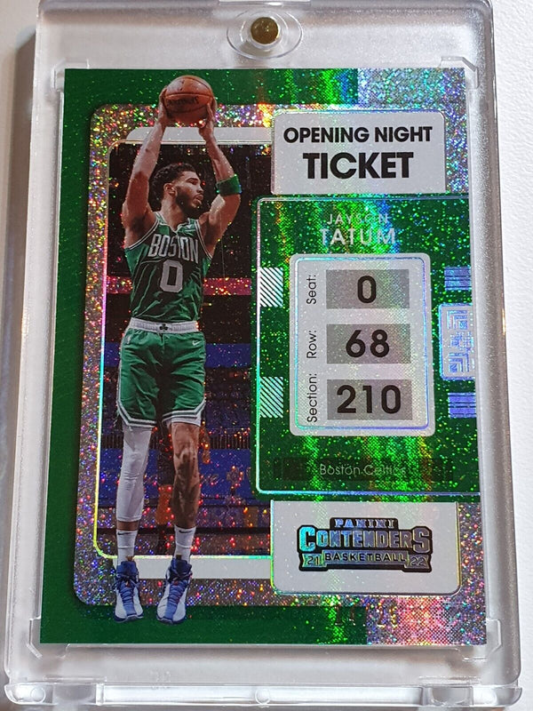 2021 Panini Contenders Jayson Tatum #44 OPENING NIGHT /25 FOTL - Ready to Grade