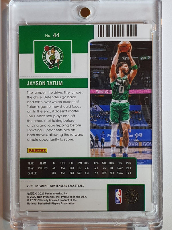 2021 Panini Contenders Jayson Tatum #44 OPENING NIGHT /25 FOTL - Ready to Grade