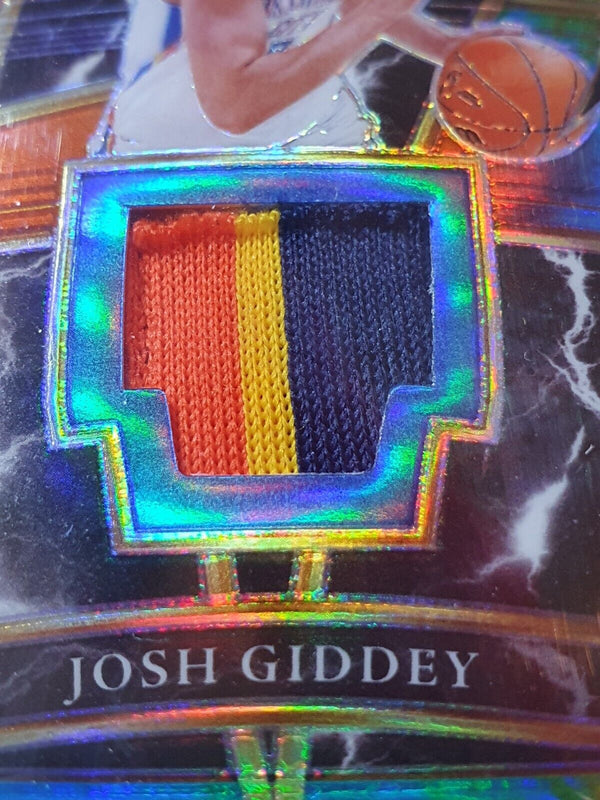 2021 Select Josh Giddey Rookie PATCH TIE DYE /25 Prizm 3 Color RC Jersey - PSA 9