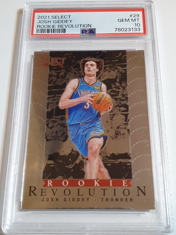 2021 Panini Select Josh Giddey #29 Rookie Revolution RC - PSA 10 (POP 5)