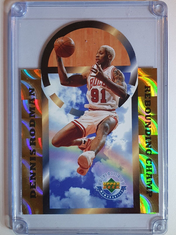 1996 Upper Deck Dennis Rodman /5000 Die-Cut Rebounding Champ - Rare