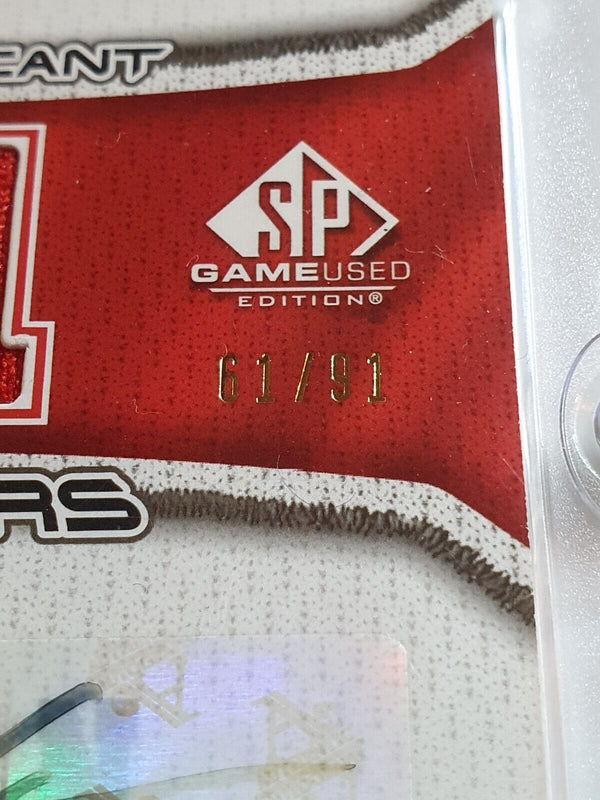 2006 SP Game Used Dennis Rodman #PATCH AUTO /91 Game Worn Dual Jerseys - Rare