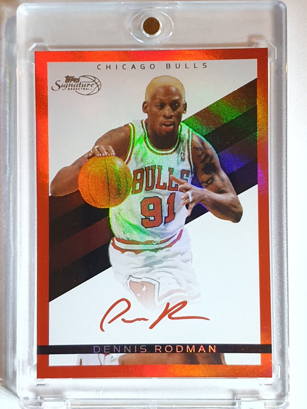 2009 Topps Signatures Dennis Rodman /869 RED - Rare