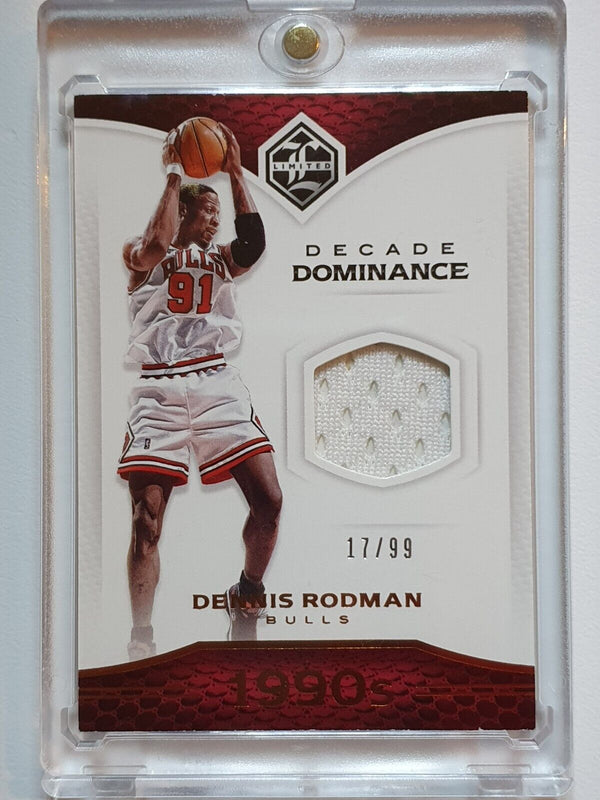 2016 Panini Limited Dennis Rodman #PATCH /99 Game Worn Jersey - Rare