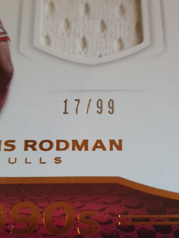 2016 Panini Limited Dennis Rodman #PATCH /99 Game Worn Jersey - Rare