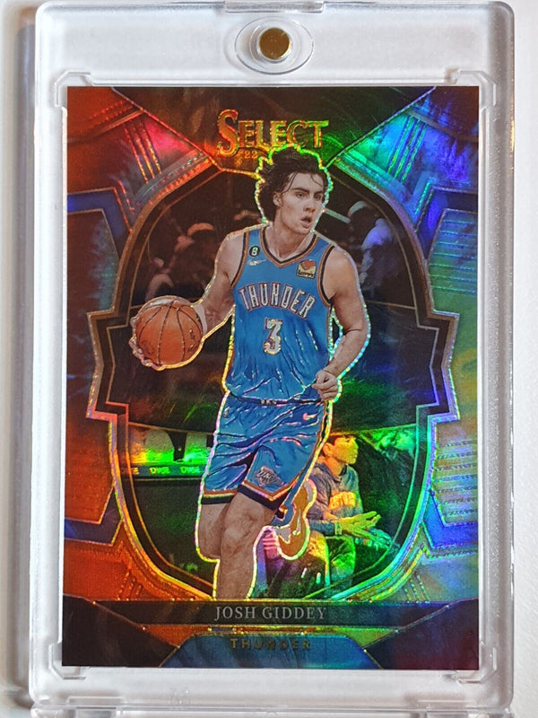 2022 Panini Select Josh Giddey #60 TIE-DYE /25 Holo  Concourse - Rare