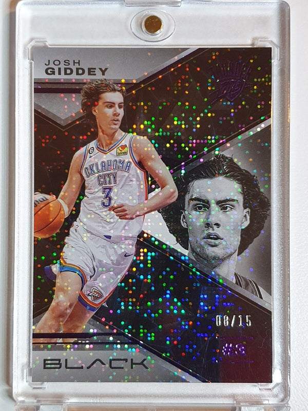 2022 Panini Black Josh Giddey #42 AMETHYST /15 Prizm - Ready to Grade