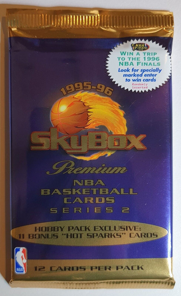 1995-96 Skybox Premium NBA Basketball Series 2 Hobby Pack - Factory Sealed Packs